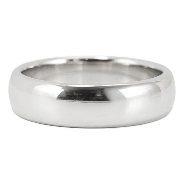 Men’s Tiffany & Co. Tiffany Forever 950 Platinum Wedding Band Ring, Size 9 For Sale