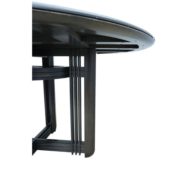 Giorgetti Round Dining Table by Umberto Asnago, 1980 For Sale - Image 9 of 14