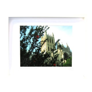 Architectural Photography National Cathedral, W D C , Limited Edition Framed by C. Damien Fox For Sale
