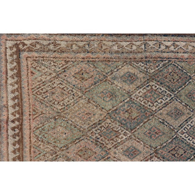 Early 20th Century Antique Konya Oushak Rug With Soft Sage, Taupe, Sand, and Muted Rust Tones For Sale - Image 5 of 13