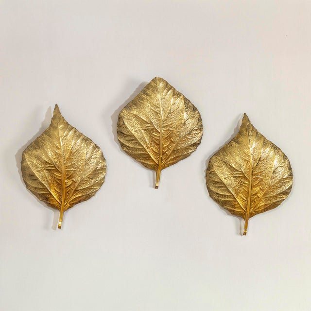 Metal Wall Lamps attributed to Tommaso Barbi for Bottega Gadda, 1970, Set of 3 For Sale - Image 7 of 7