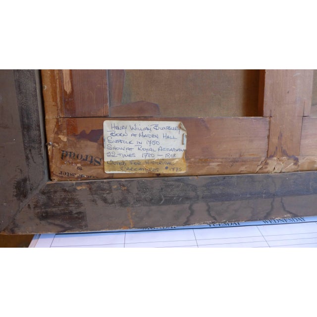 Neoclassical Oil Painting by British Caricaturist Henry W. Bunbury For Sale - Image 3 of 6