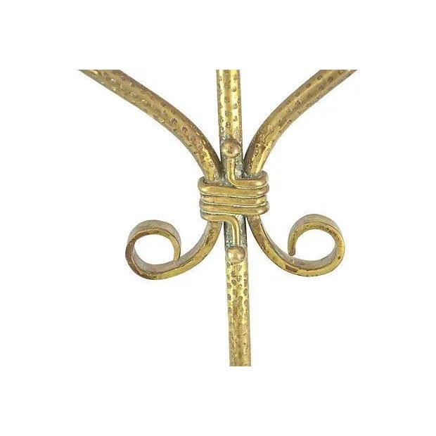 Antique 21" Brass Candle Holders - a Pair For Sale - Image 4 of 8