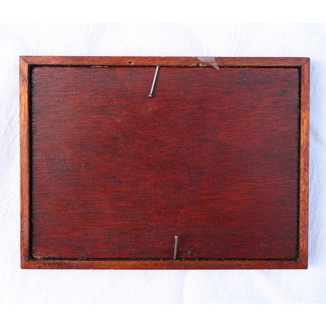Early 20th Century Miniature Framed Reverse Glass Painting of a Clipper Ship For Sale - Image 16 of 16