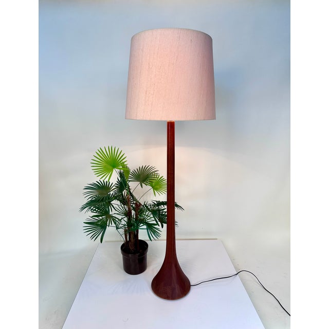 Large Sculptural Height-Adjustable Floor Lamp in Teak from Domus, Germany, 1970s For Sale - Image 6 of 18