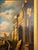 Gold Eugene Califano Allegorical Scene With Classical Ruins Oil on Canvas. 20th C. For Sale - Image 8 of 13