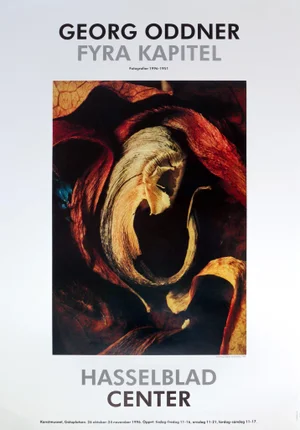 1998 Swedish Exhibition Poster, Hasselblad Center, Georg Oddner Fyra Kapitel