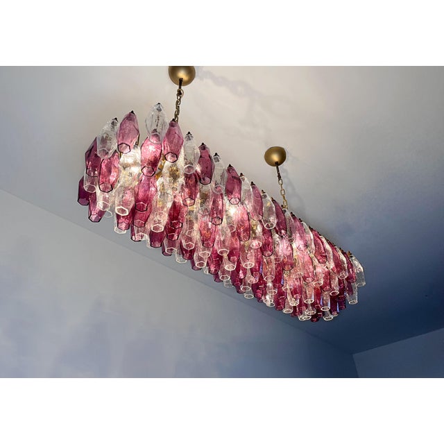 Murano Poliedri Chandelier by Carlo Scarpa, 1990s For Sale - Image 15 of 18