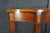 Vintage Federal Style Mahogany Marquetry Inlaid Demilune Console Hall Table For Sale - Image 6 of 13