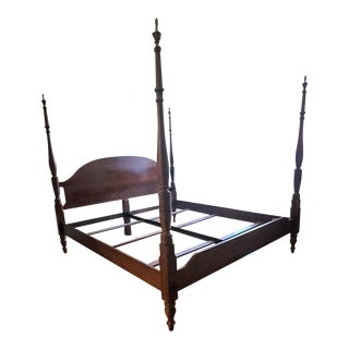 1990s Lexington Wild Cherry Four Posters King Size Bedstead For Sale