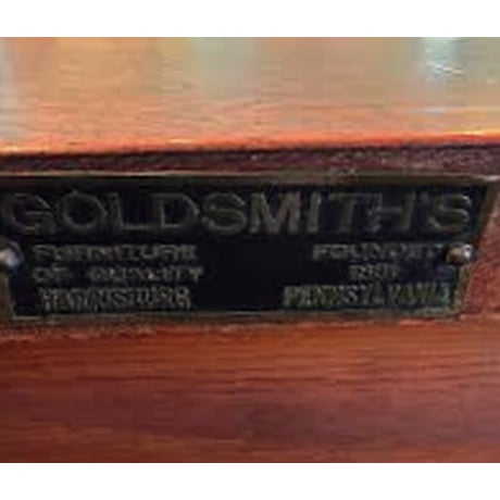Vintage Goldsmith's of Harrisburg Pa Parquetry Bombe Commode | Louis XV Style Figured Wood 4-Drawer Chest For Sale - Image 11 of 12