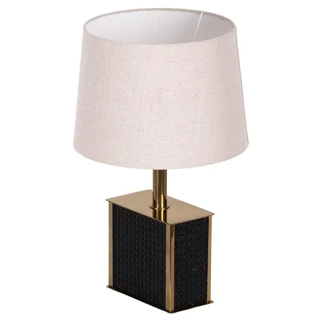Brass Table Lamp attributed to Bergboms, Sweden, 1970s For Sale - Image 9 of 9