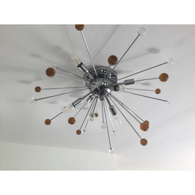 Murano Glass Flush Mount Sputnik Diameter 75 cm = 25.6" Murano glass flush mount "start" ship from Italy in strong packing...