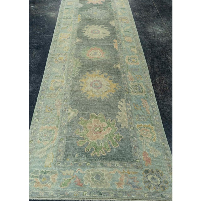 Early 21st Century Turkish Oushak Rug 2'11" x 9'11" #19121 For Sale - Image 5 of 8