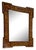 A stunning example of early 20th-century craftsmanship, this mirror features natural wood inlaid with delicate mother-of-...