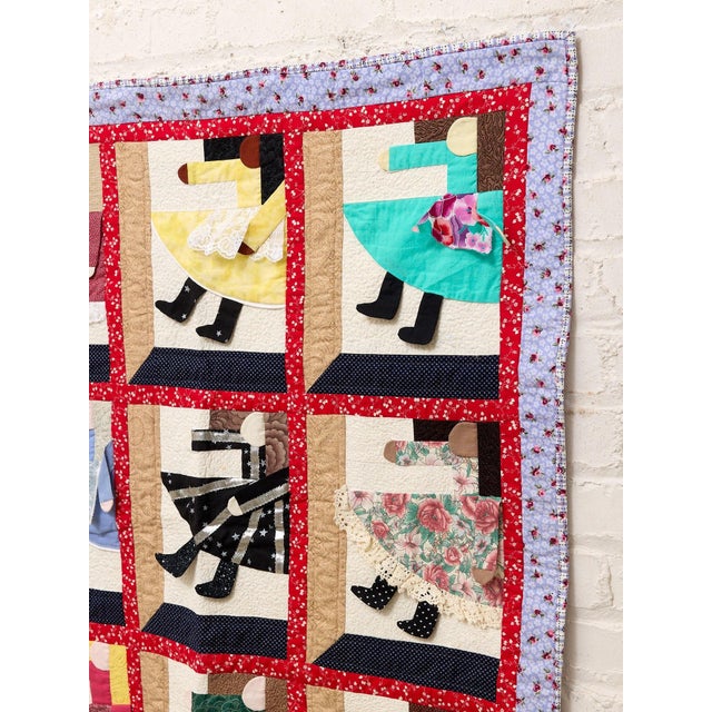 Shabby Chic Girl Art Quilt Patchwork For Sale - Image 3 of 10