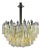 Venini Two-Tone Gold and Clear Murano Camer Light Fixture For Sale - Image 9 of 9