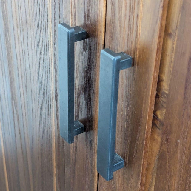 Wood Crate & Barrel Marin Shiitake Bar Cabinet For Sale - Image 7 of 10