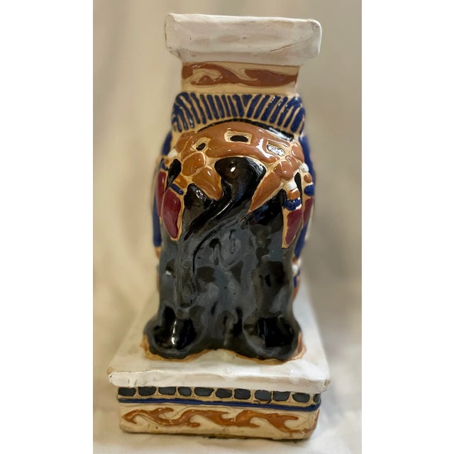 Vintage Early 20th Century Chinoiserie Elephant Plant Stand For Sale - Image 6 of 6
