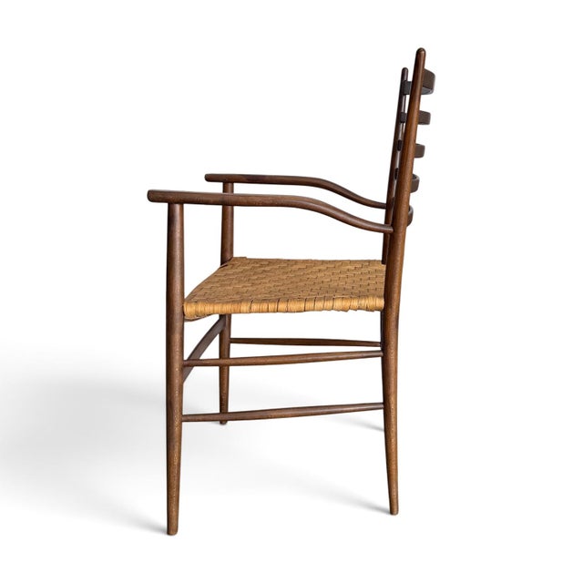 Chiavari Beech Armchair Attributed to Chiavari; Italy, 1950s For Sale - Image 4 of 15