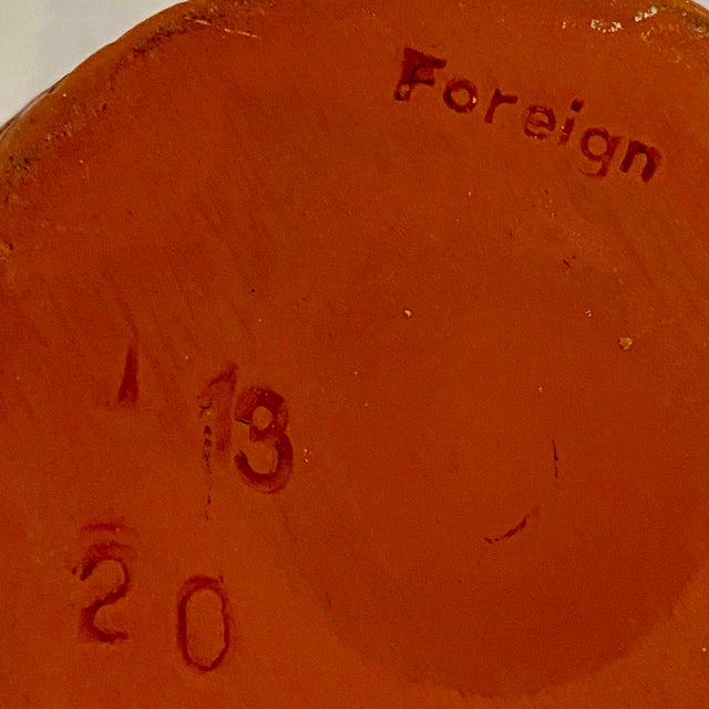 Red Textured Red Clay Vase Made in Germany For Sale - Image 8 of 8