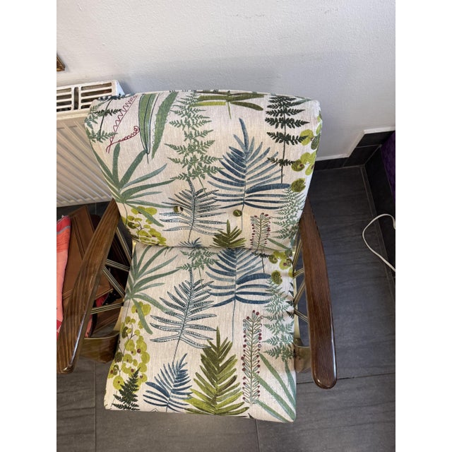 Vintage Armchair with Floral Upholstery, 1950s For Sale - Image 6 of 11