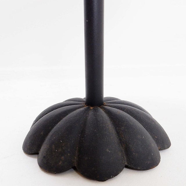 Metal Vintage Daisy Side Table with Adjustable Height For Sale - Image 7 of 13