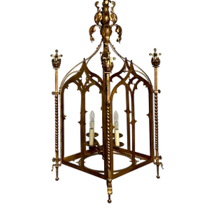 Vintage Gothic Gilt Lantern