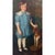 A beautifully composed circa 1900 oil on canvas portrait by American artist Adele Herter, capturing a young child in a...