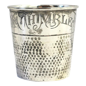 Sterling Silver Thimble Shot Glass Jigger Art Nouveau
