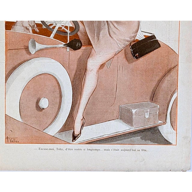 Illustration Original 1916 La Vie Parisienne Illustration by Armand Vallée, “Don en Nature,” For Sale - Image 3 of 3