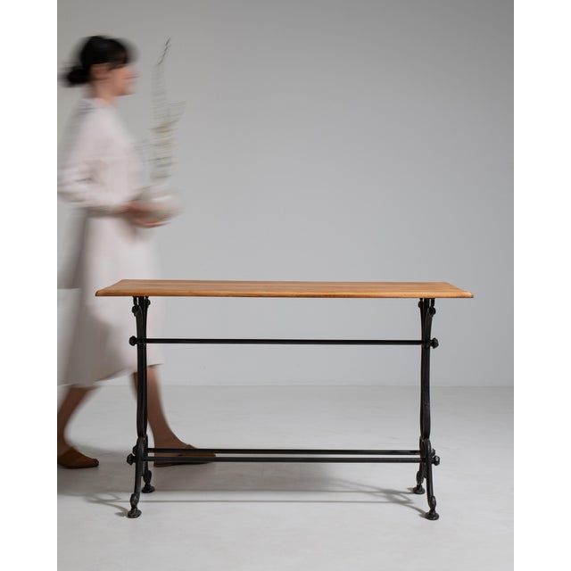 Cast Iron Bistro Table, Antique, France, Early 20th Century For Sale - Image 14 of 14