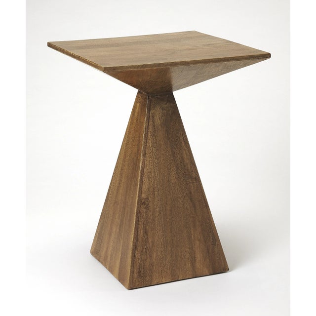 Titus Modern Wood End Table, Light Brown Chairish