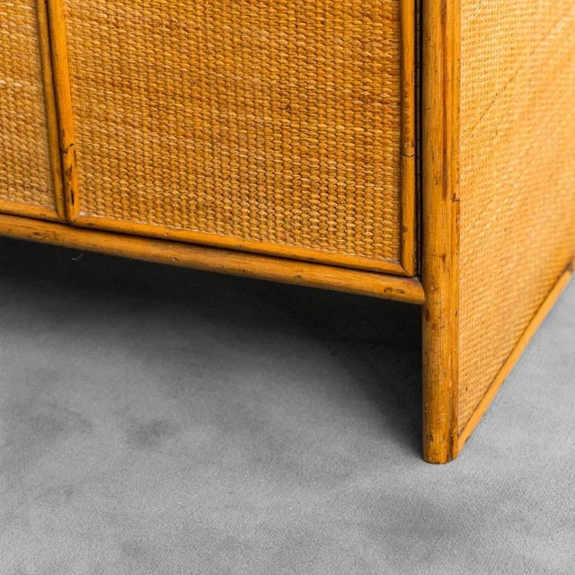 1970s Wooden and Bamboo Entrance Furniture, 1970s For Sale - Image 5 of 9