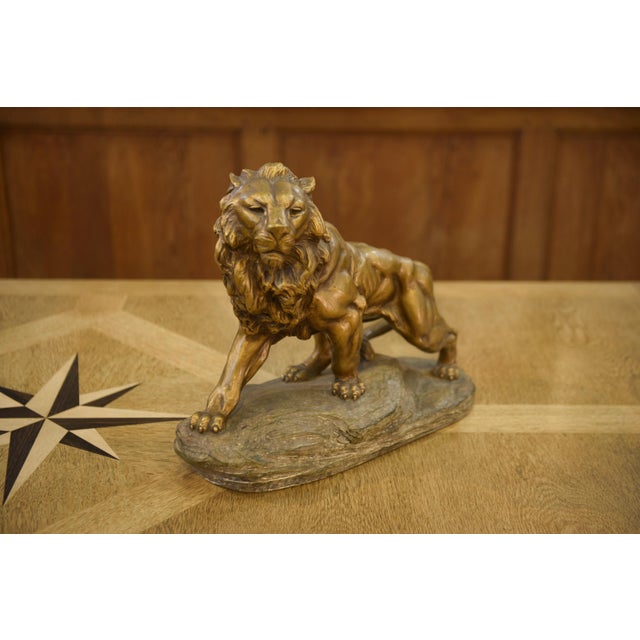 A. Fagotto, Lion Sculpture, 1920s, Terracotta For Sale - Image 4 of 12