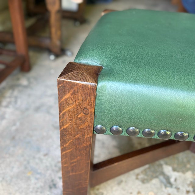 Wood 1990s Stickley Mission Oak Eastwood Ottoman or Stool For Sale - Image 7 of 12