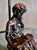 Metal French Figural Bronze Lamp with Lady Reading, 1970s For Sale - Image 7 of 10