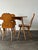 Wood Swiss Alpine Stabelle Oak Dining Set, Mid-Century — Set of 5 For Sale - Image 7 of 18