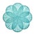 Boho Chic Deborah Rhodes Sinamay Flower Placemats, Turquoise, Set of 4 For Sale - Image 3 of 3