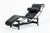 Mid-Century Modern Cassina Lc4 Black Leather Chaise Lounge Chair by Le Corbusier 1981 For Sale - Image 3 of 18