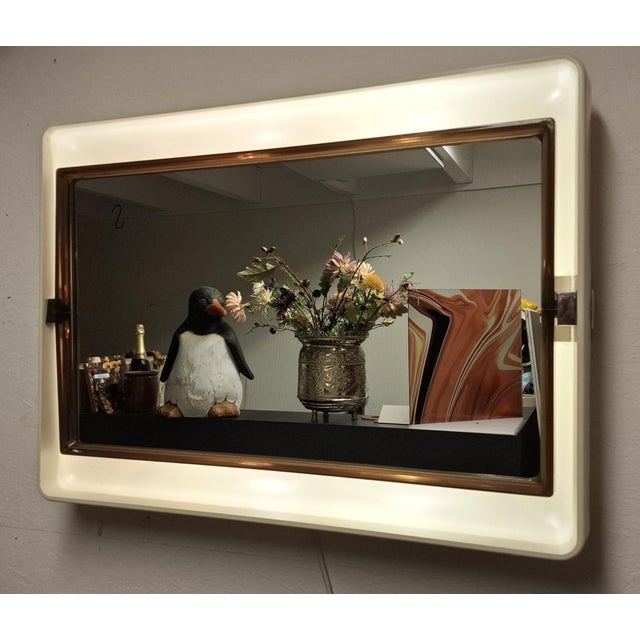 Mid-Century Modern Vintage Allibert Mirror, 1970s For Sale - Image 3 of 15