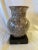 1980's Decorative Stone Vase Vessel on Black Base For Sale In New York - Image 6 of 6