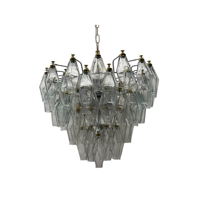 Murano Glass Polygon Chandelier, 1980s For Sale - Image 14 of 14