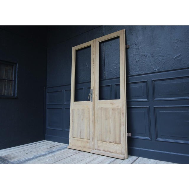 Antique Double Door in Pine, 1890s For Sale - Image 4 of 18