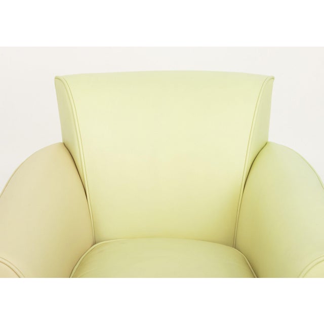Contemporary John Hutton for Donghia "Noble" Leather Armchair For Sale - Image 3 of 7