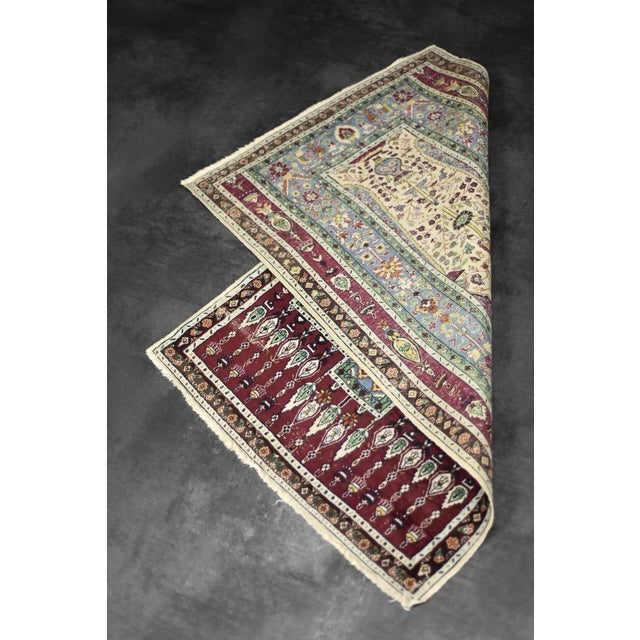 Vintage Hand-Woven Baluch Prayer Rug, 1960s For Sale - Image 3 of 18