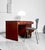 Wood Art Deco Curved Front Desk in Elm, 1930s For Sale - Image 7 of 12