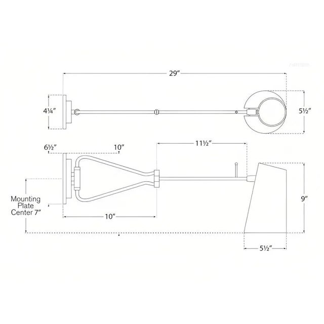 Modern AERIN for Visual Comfort Signature Keil Swing Arm Wall Light in Hand-Rubbed Antique Brass with Linen Shade For Sale - Image 3 of 3