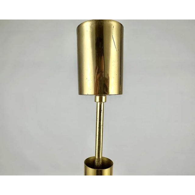 Vintage Hanging Lamp in Crystal and Brass, 1960s For Sale - Image 9 of 10