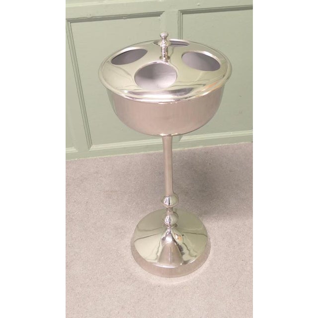 Mid-Century Chrome Floor-Standing Ice Bucket, 1970 For Sale - Image 3 of 8